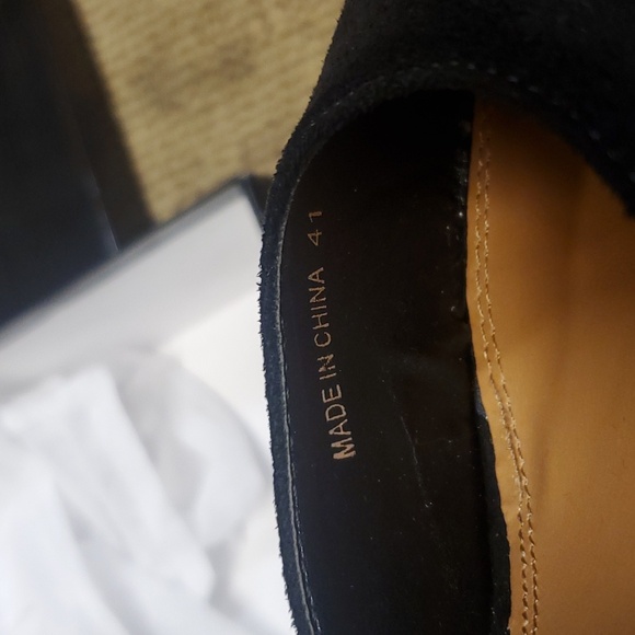 Black Suede Stiletto Heels - Picture 6 of 7